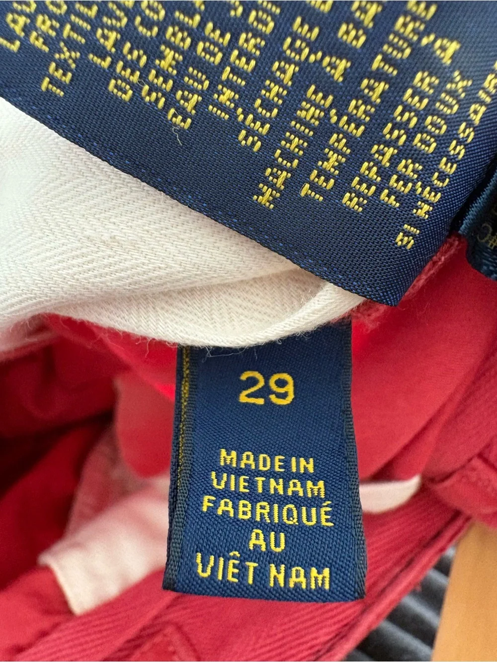 Y2K polo ralph Lauren Men's Red Cargo Shorts - Classic Utility Style